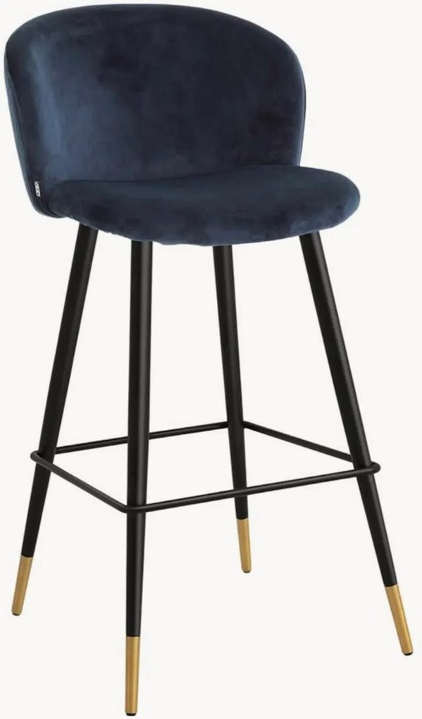 Handgemaakte fluwelen barkruk Volante