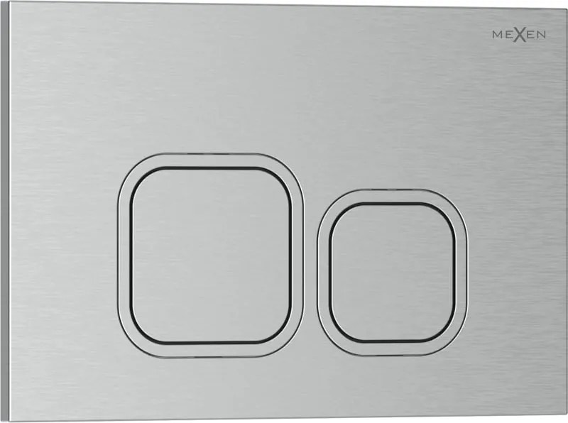 Mexen Tex 03 spoelknop, geborsteld nikkel - 6103-10