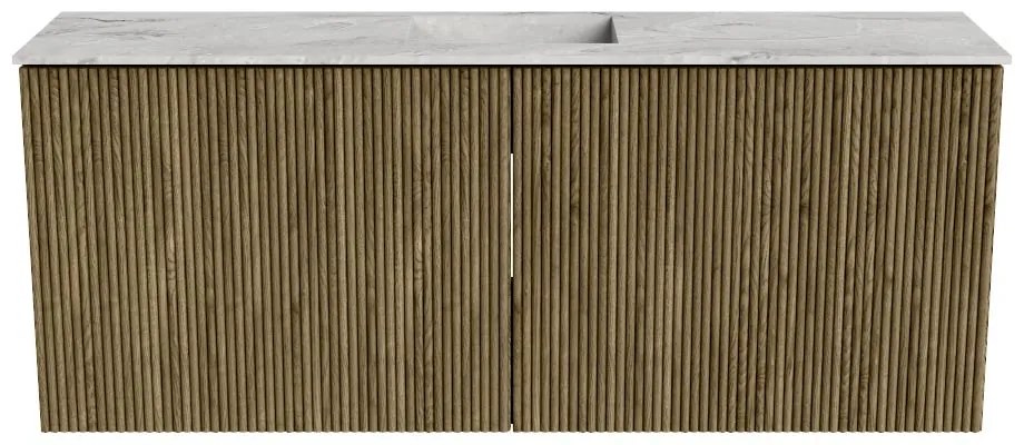 Mondiaz Joya DLux 100cm toiletmeubel dusk met wastafel faye midden zonder kraangat glace