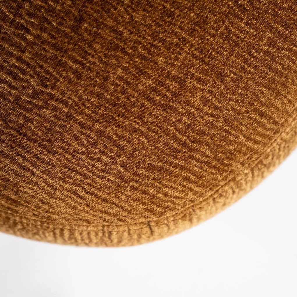 Zachte Fauteuil Met Ronde Rug Mosterd