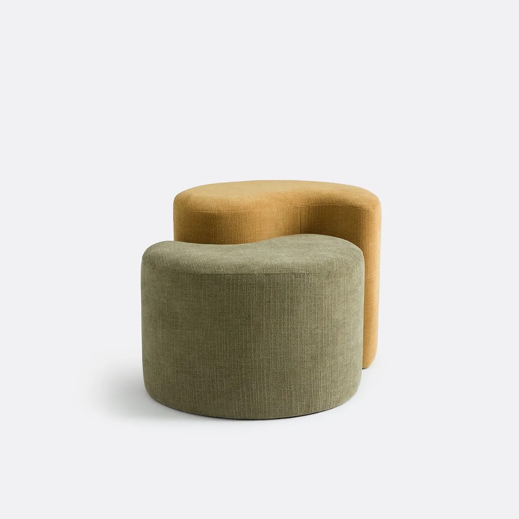 Set van 2 tweekleurige mimipoefjes, EBONY