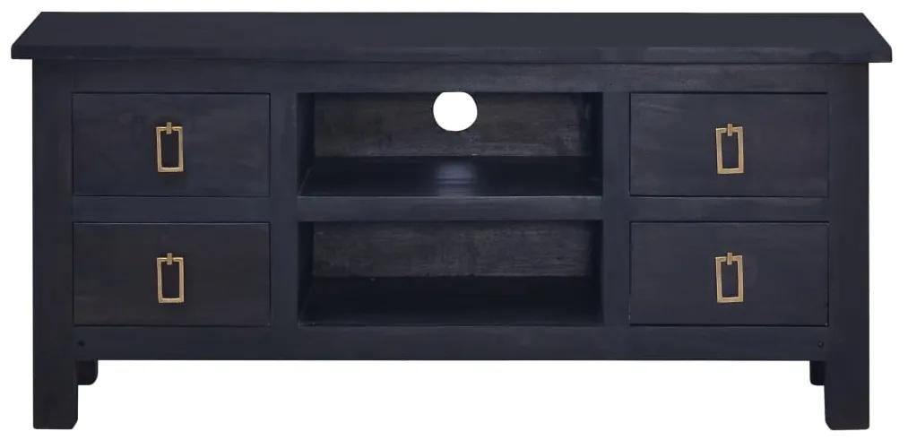 vidaXL Tv-meubel 100x30x45 cm massief mahoniehout lichtkoffiekleurig