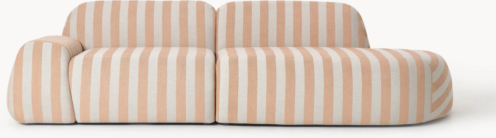 Modulaire teddy chaise longue Wolke (3-zits)