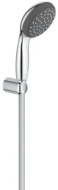 GROHE Start Vitalo Start 100 Handdoucheset - 1 straalsoort - rond - met houder - gladde slang - 175cm - chroom 27944000