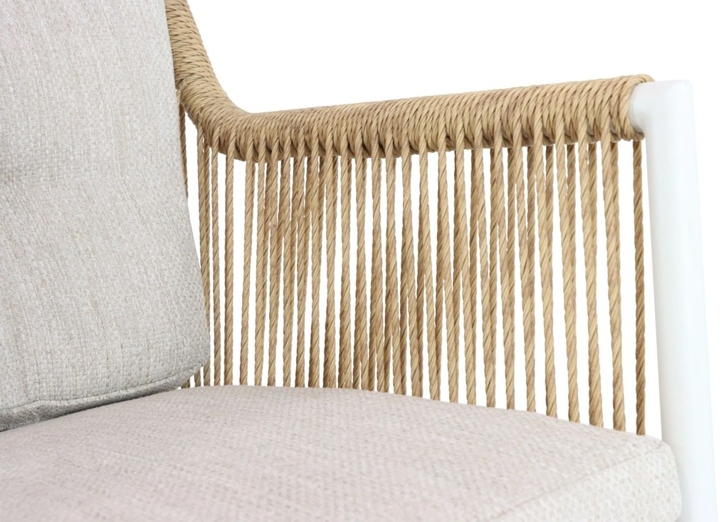 Tuinstoel Aluminium/rope Wit Hartman Cairo