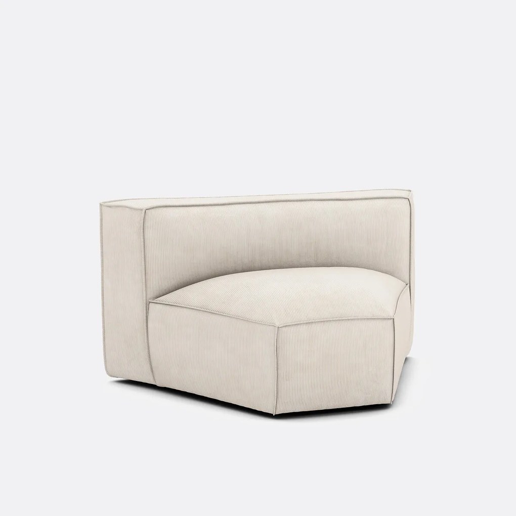 Modulaire open hoek, ribfluweel Seven