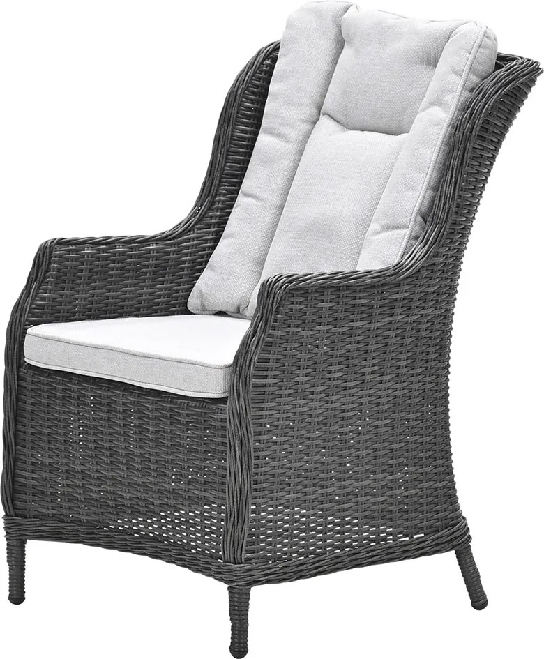 Garden Impressions Marbella tuinset 6-delig earl grey - Tulli tuintafel Ø148 cm