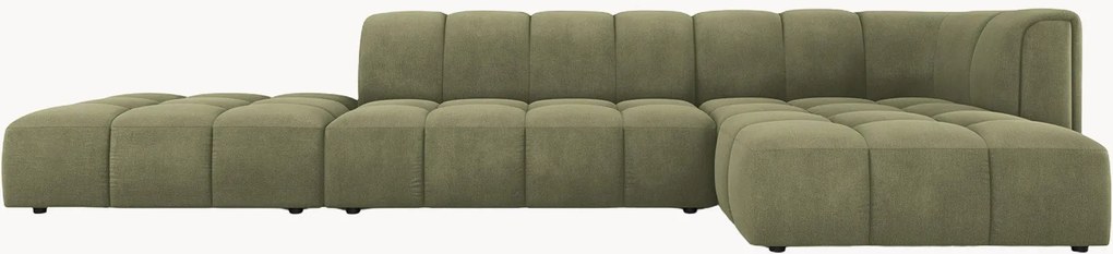 Modulaire chenille hoekbank Francesca (5-zits)