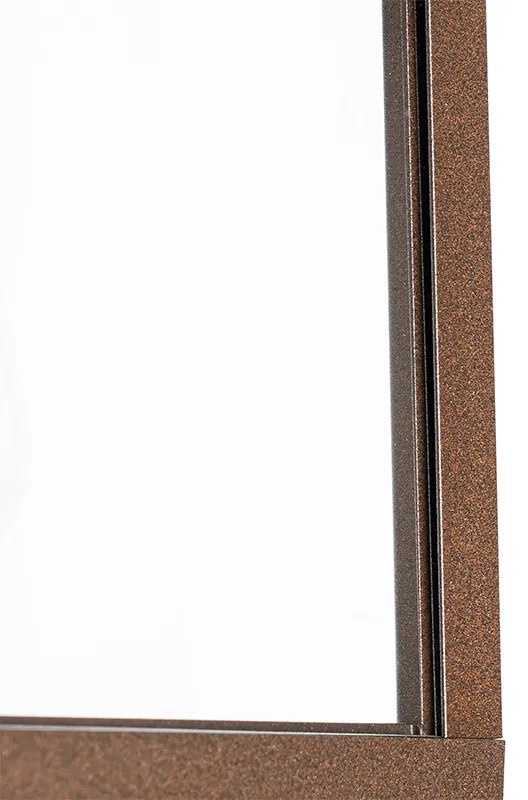 Buiten wandlantaarn roestbruin met bewegingssensor IP44 - Charlois