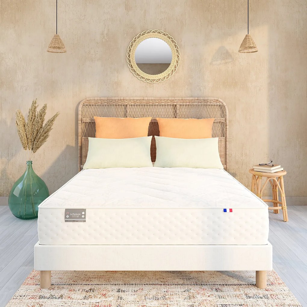 Origine-matras met 651 veren, 5 zones, middelstevige ondersteuning, omhullend ligcomfort