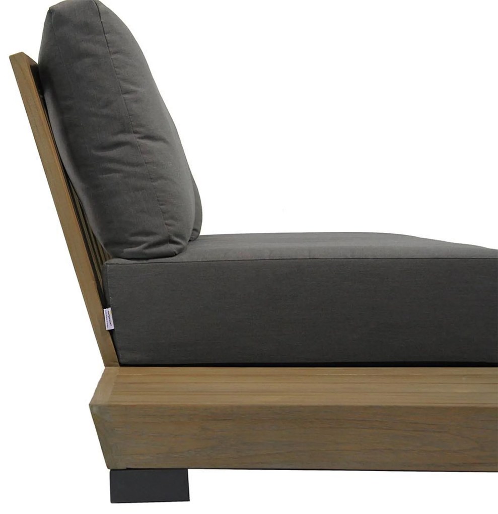 U-Vorm Loungeset 8 personen Teak Old teak greywash Lifestyle Garden Furniture Hilton/Brighton