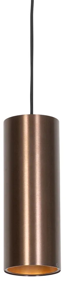 Smart hanglamp donkerbrons incl. Wifi GU10 50mm - Tubo Modern GU10 rond Binnenverlichting Lamp