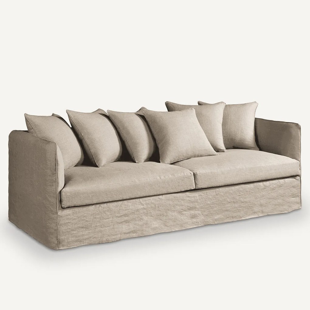 Bankhoes in gekreukt linnen Néo Chiquito