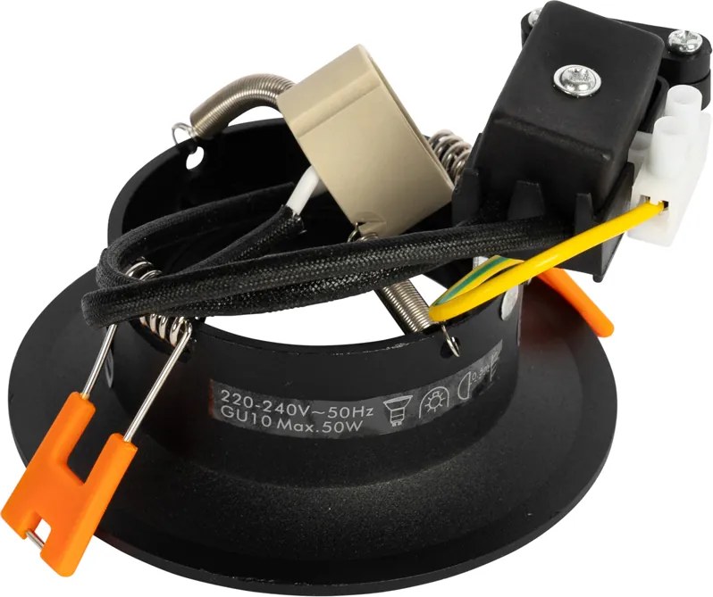 Smart inbouwspot zwart incl. Wifi GU10 50mm - Gijs