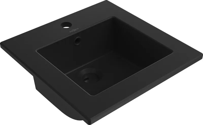 Mexen Atena inbouw wastafel 41 x 41 cm, zwart mat - 25014170
