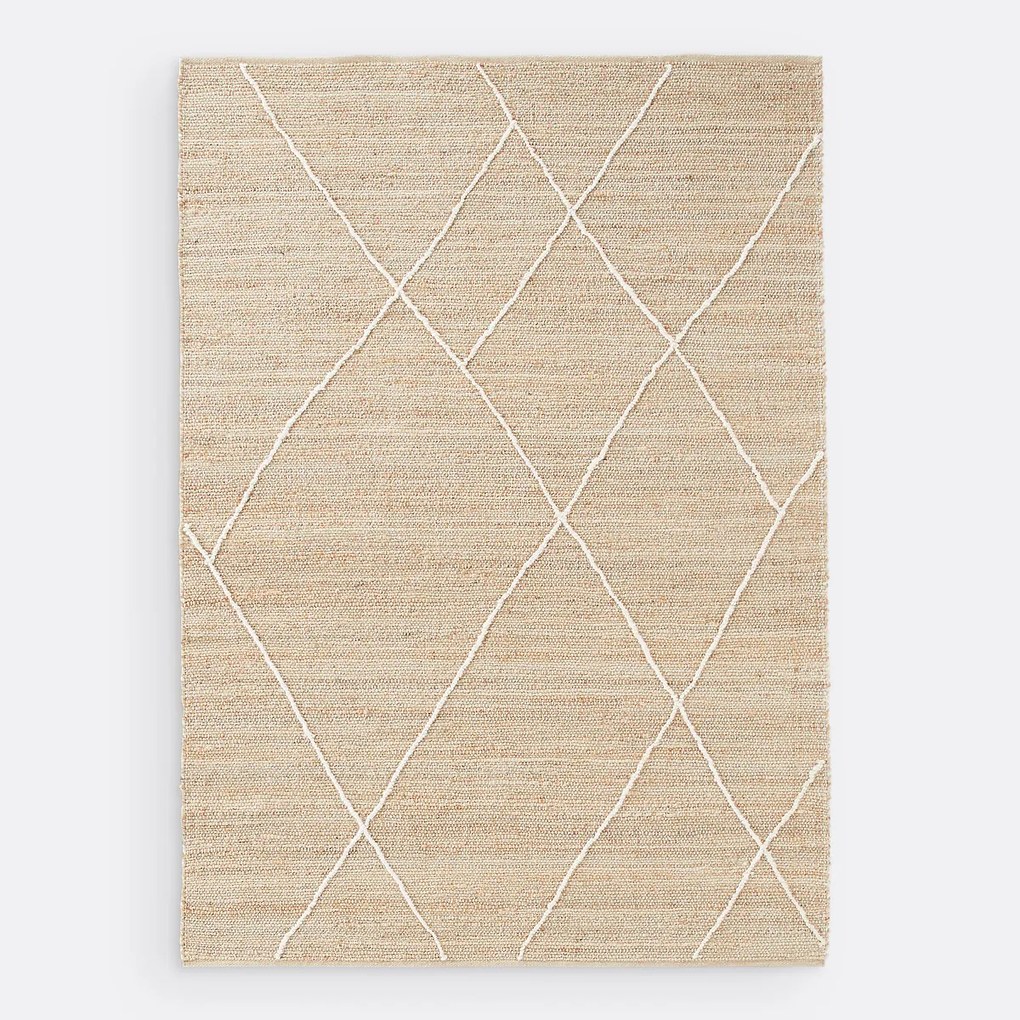 Vloerkleed in jute en katoen, Tospa