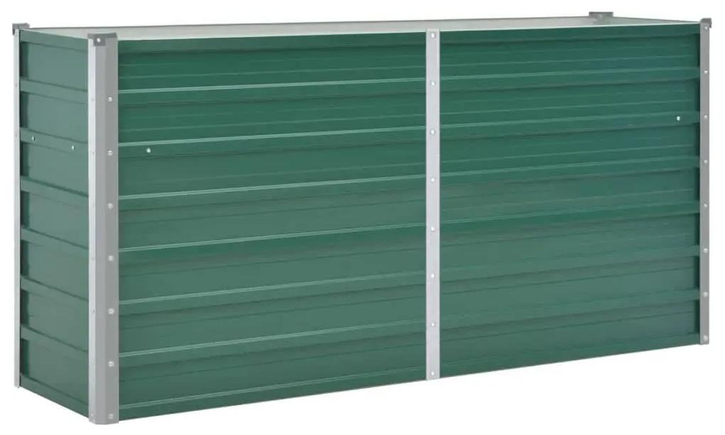 vidaXL Plantenbak verhoogd 160x40x77 cm gegalvaniseerd staal groen