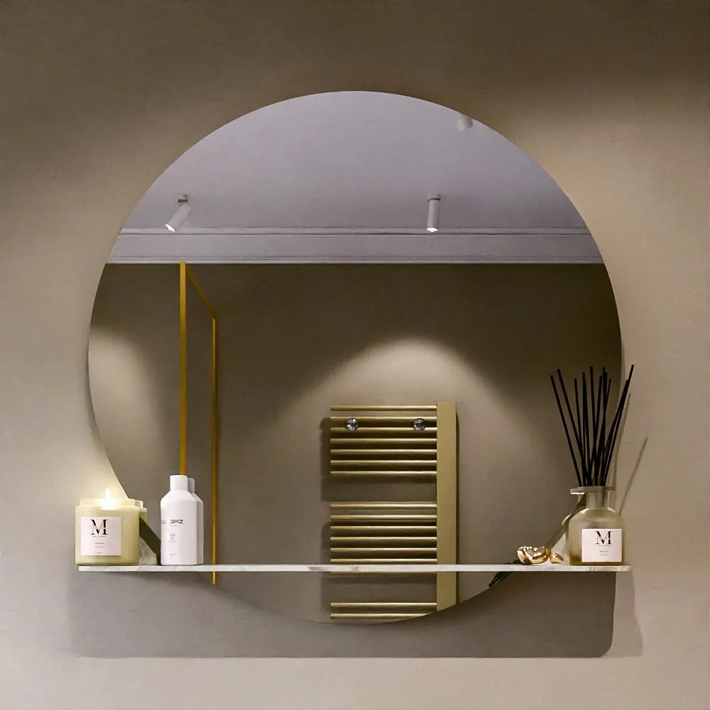 Mondiaz Spot spiegel rond Ø100cm met planchet glace