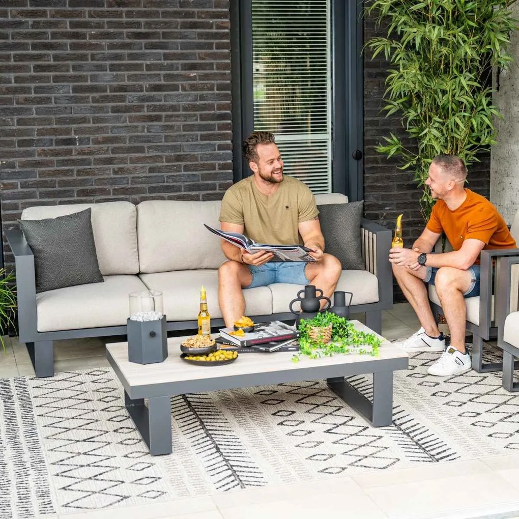 Garden Impressions Gabon loungeset 4-delig -taupe