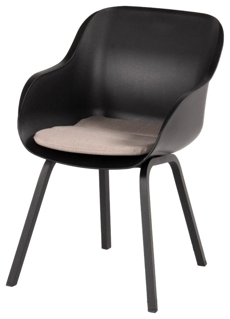 Hartman Le Soleil Element dining armstoel - Carbon black/Black