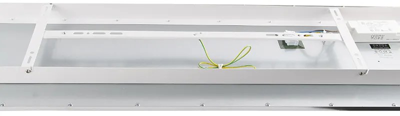 Modern LED paneel staal 120 cm incl. LED - Liv