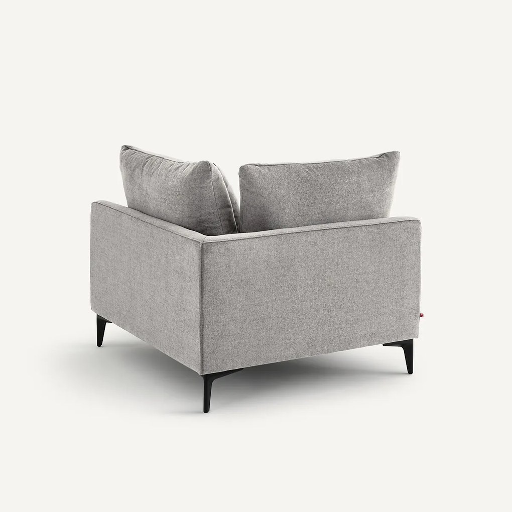 Hoekbank in polyestermix, MODERNISTE, ontwerp Emmanuel Gallina