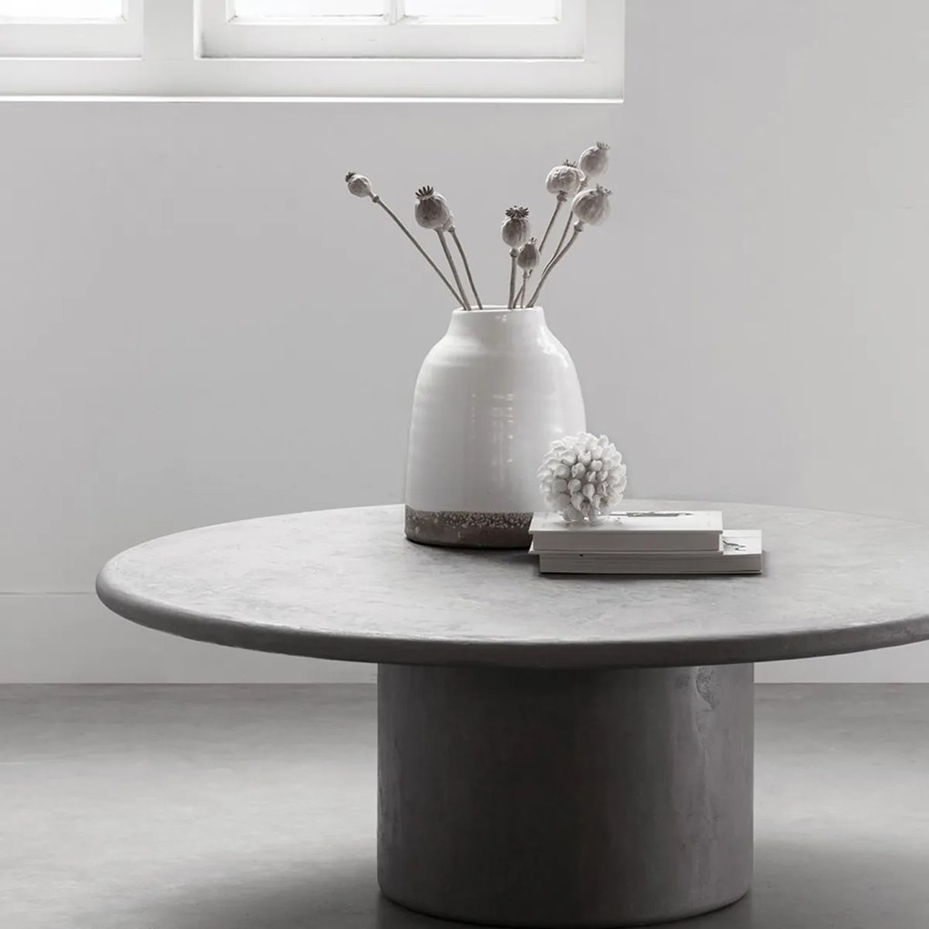 DTP Home Scala Silo Ronde Salontafel Beton Mortex - 100 X 100cm.