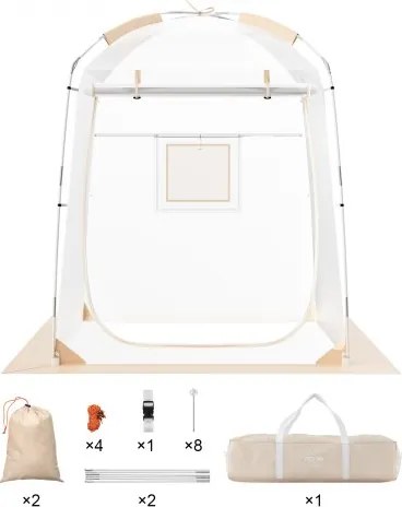 VEVOR 1-persoons sporttent, weerbestendige instanttent, buitenbubbeltent met helder zicht, luifel met airconditioning voor voetbal, American football, softbal en andere sportevenementen, parades en vissen