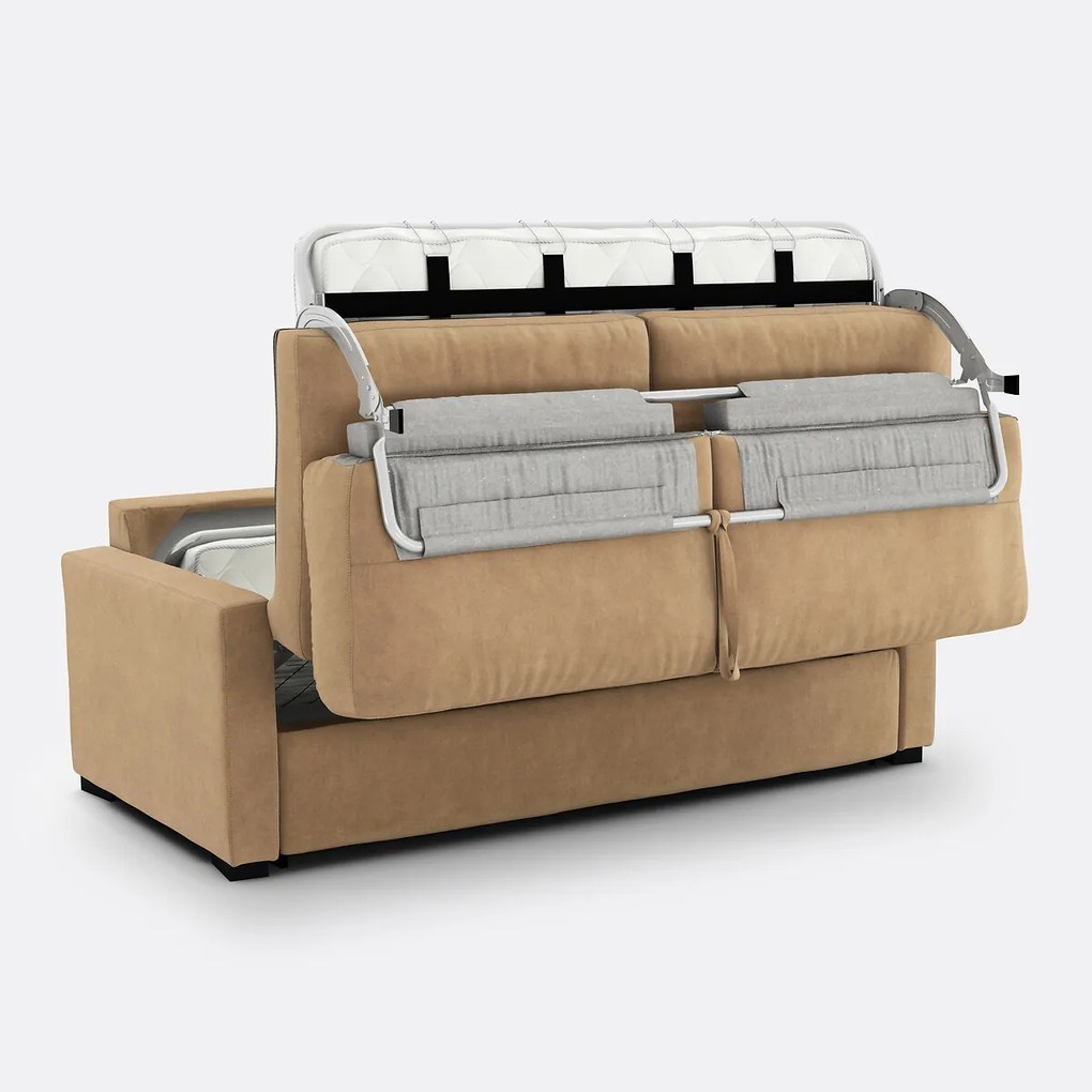 2, 3 of 4 zits slaapbank, Comfort Bultex®, fluweel, TIMOR