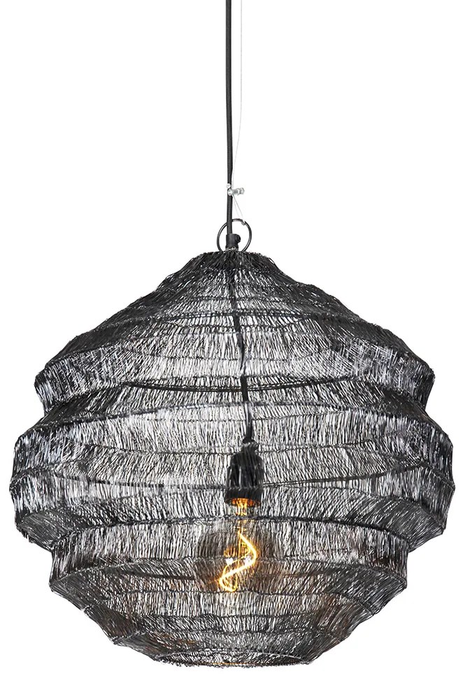Oosterse hanglamp zwart 45 cm x 40 cm - Vadi