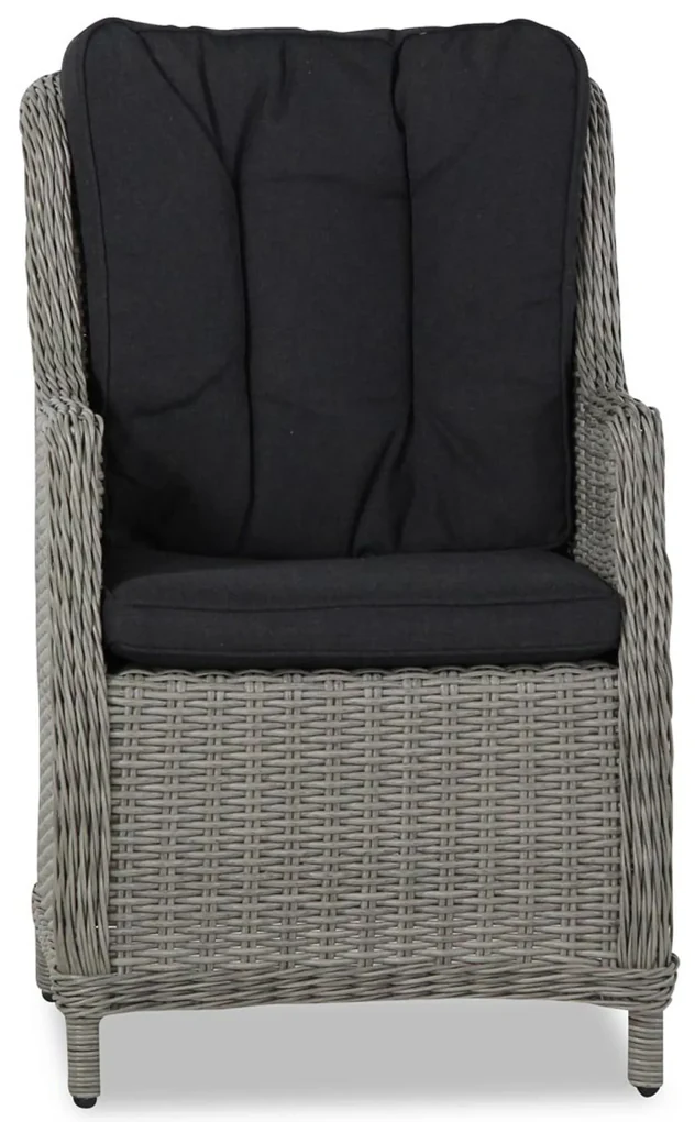 Tuinset 4 personen 180 cm Wicker Grijs Garden Collections Buckingham/Cardiff