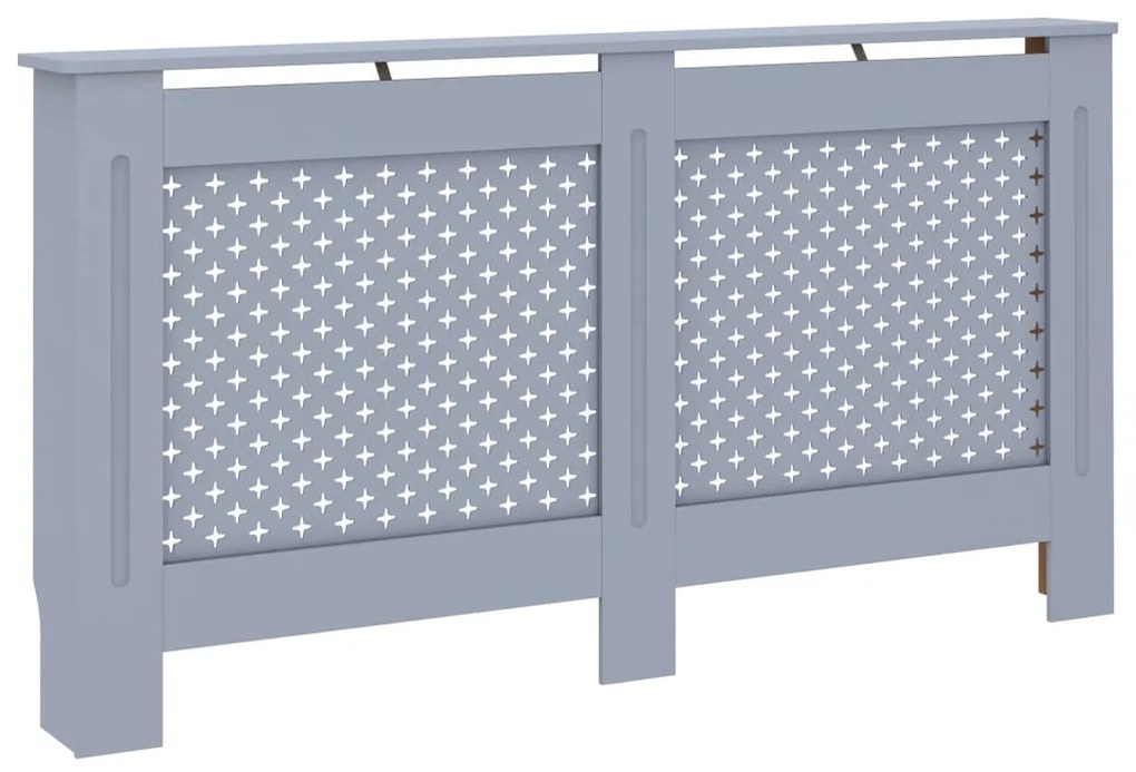vidaXL Radiatorombouw 152x19x81 cm MDF antraciet