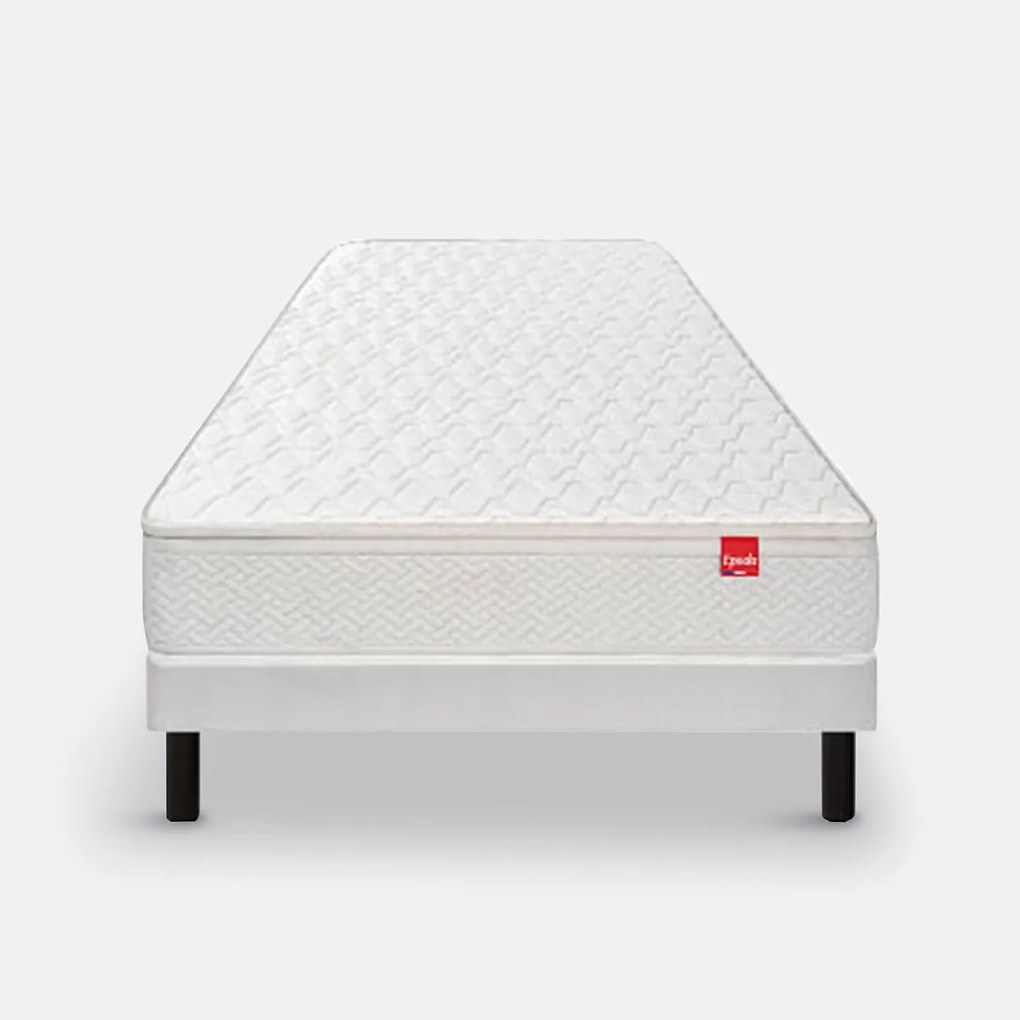 Ensemble matras met veren le Dépaysant + beddenbodem