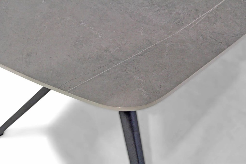 Dining Tuintafel   180 x 90 cm Aluminium Grijs  Valerio