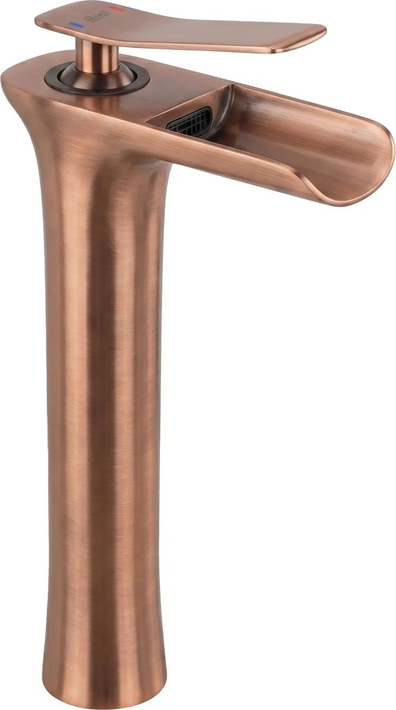 Wastafelkraan Rea Laguna Copper Brush High
