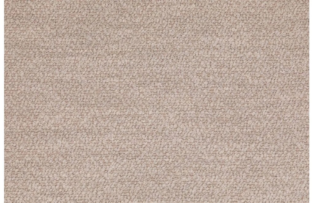 Goossens Eetkamerstoel Hera beige stof met armleuning, modern design