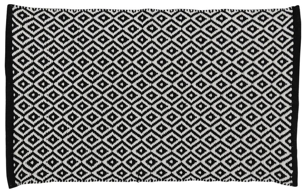 Differnz Wales badmat 50x80cm zwart wit