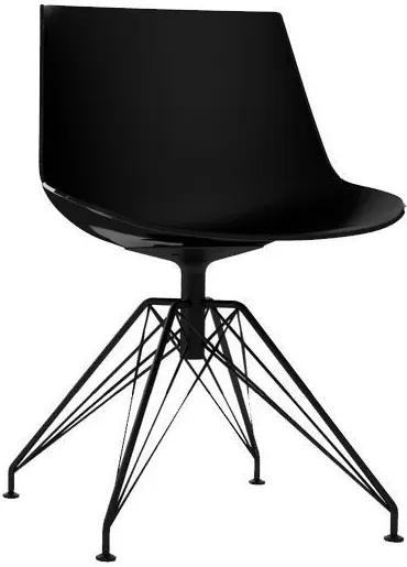 MDF Italia Flow Chair stoel met antraciet LEM onderstel