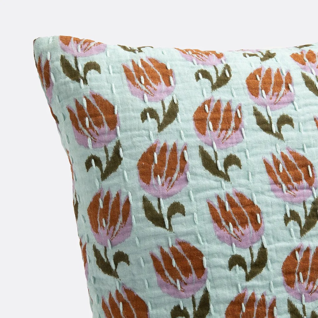 Rechthoekige kussenhoes, tetra, Ikat print, Asti