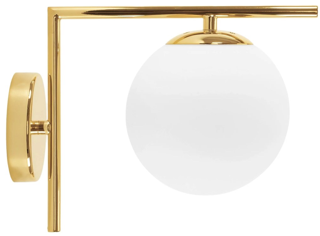 Wandlamp Wandlamp Glazen Bol Goud APP674-1W