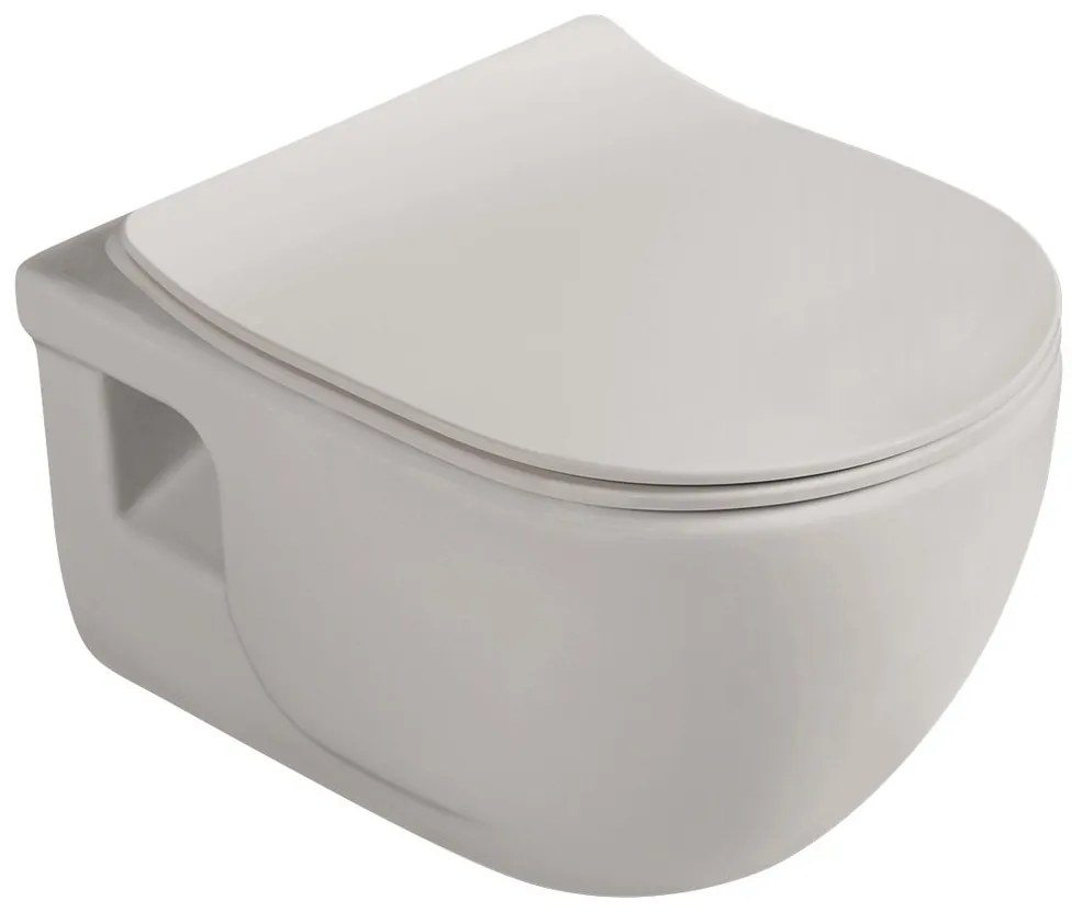 Sapho Brilla randloze toiletpot 36.5x53cm latte mat