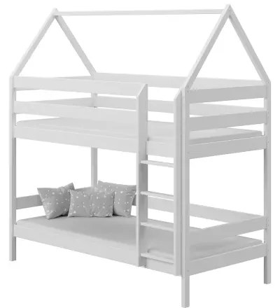 Kinderen Roze Stapelbed van massief hout - Barnie For Kids Kinderen Junior 5059914032428 Children's Beds Home, 160x80, Geen, Matras van schuim/latex v
