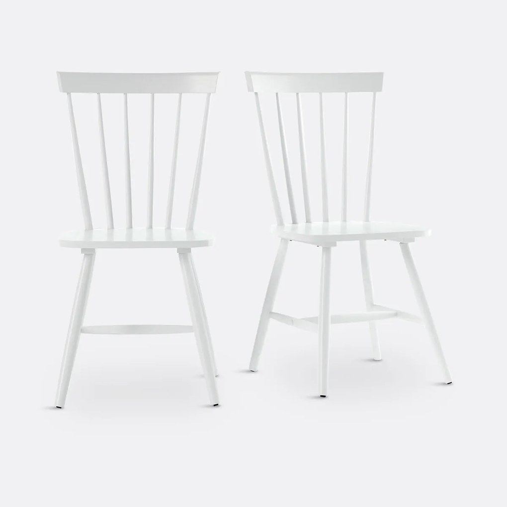 Set van 2 massief hevea lattenstoelen, Jyko
