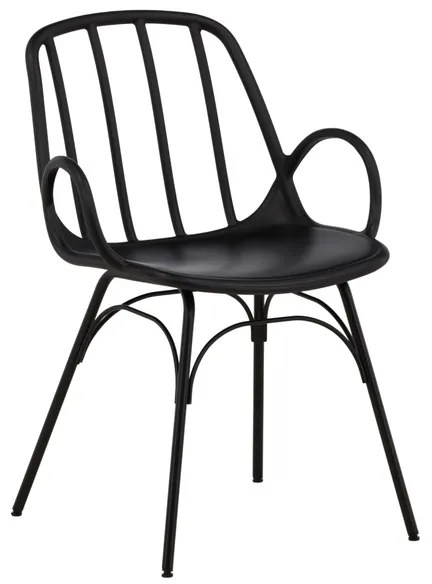 Jörn Eetkamerstoel - Natalia - Zwart - Kunststof - Jörn