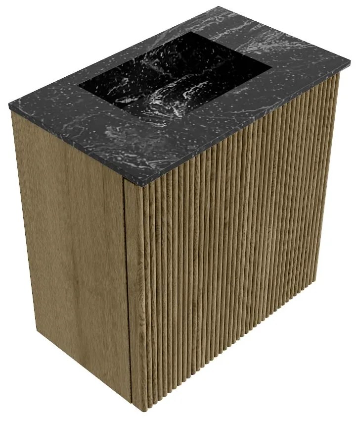 Mondiaz Joya DLux 40cm toiletmeubel dusk met wastafel faye midden zonder kraangat lava