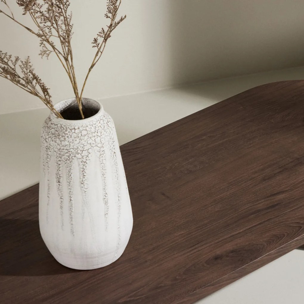 Lange Organische Salontafel Mocca - 55 X 180cm.