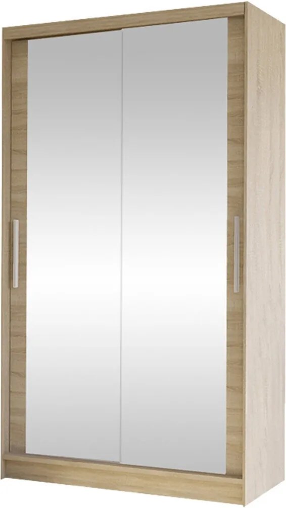 Kledingkast Closico Structor VII, Sonoma eik, 200x100x58cm, 96 kg, Kledingkast deuren: Schuivend, Aantal planken: 4, Aantal planken: 4