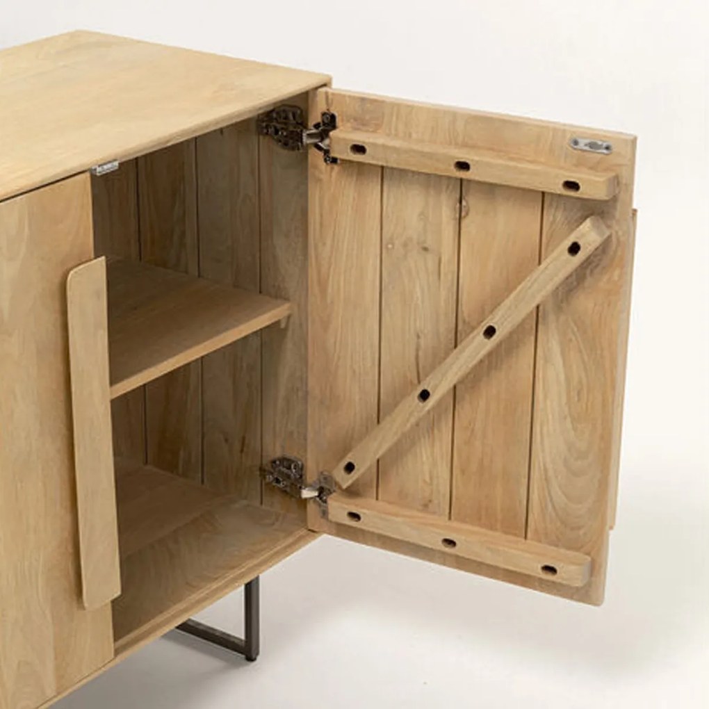 Modern Dressoir Licht Hout - 165x40x76cm.