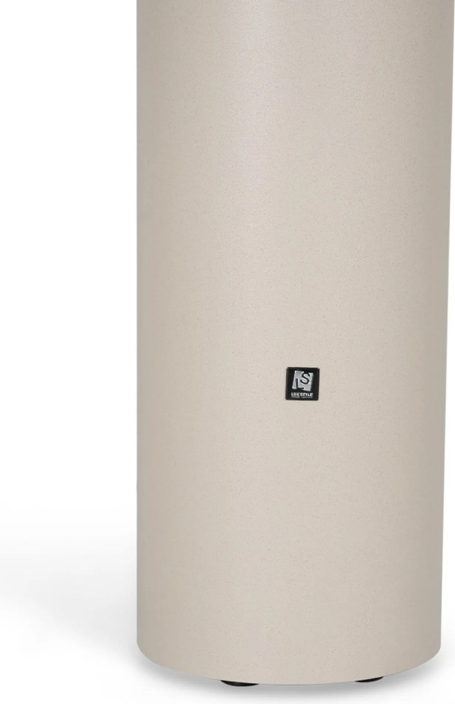 Tuinset 6 personen 150 cm Kunststof Zand/Beige Domani Furniture Alba/Arancia