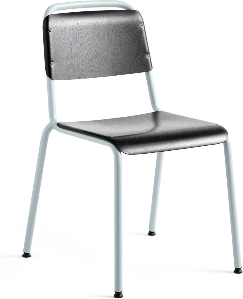 Hay Halftime Colour stapelbare stoel zwart grijs onderstel